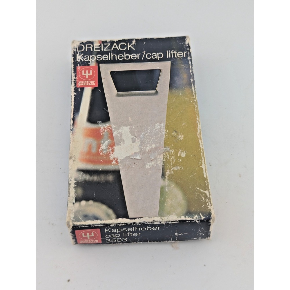 Vintage Wusthof DREIZACK kapselheber/ Cap Lifter Flat Bar Style bottle opener